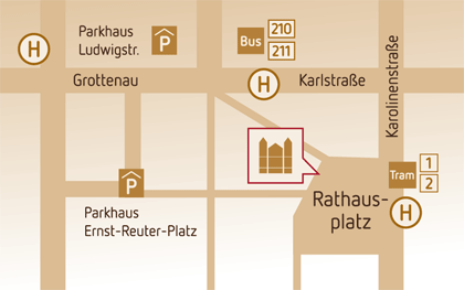 Lageplan der Praxis